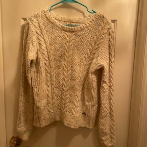 AEO confetti cable sweater